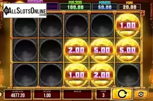 Bonus Game Spin Screen