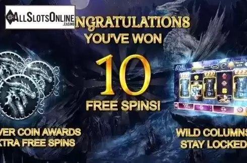Free Spins Triggered. Age of Ice Dragons from Kalamba Games