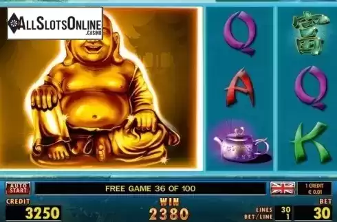 Free Spins screen. Asian Challenge HD from Merkur