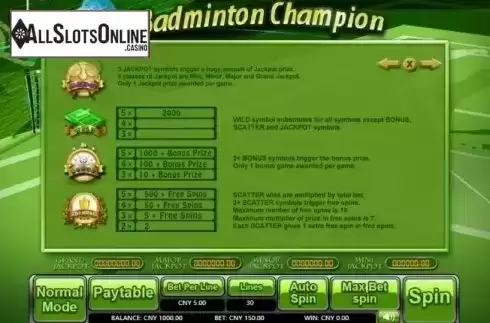Features. Badminton Champion from Aiwin Games