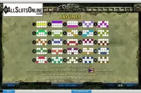 Winlines. Battle of the gods from Playtech