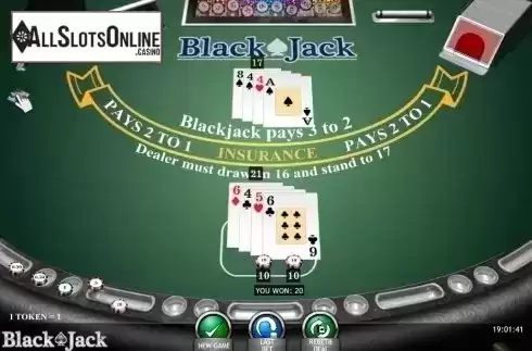 Game Screen. Blackjack (iSoftBet) from iSoftBet