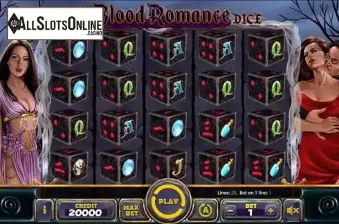 Reel Screen. Blood Romance Dice from Mancala Gaming