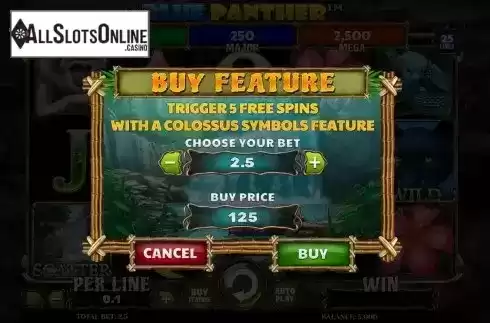 Buy Feature Screen