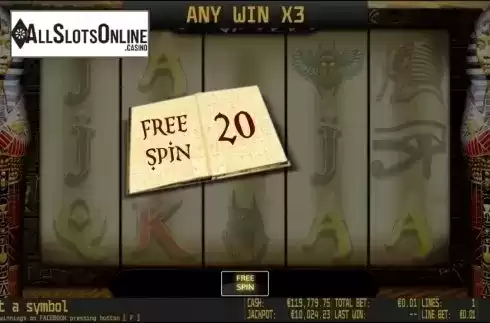 Free spins. Book of Pharaon HD from World Match