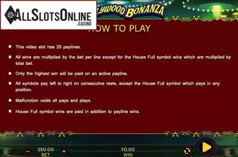 How to play. Bollywood Bonanza from 888 Gaming