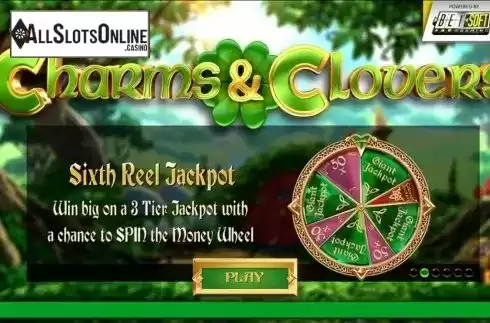 Intro Screen 2. Charms and Clovers from Betsoft