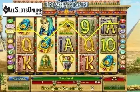 Win Screen 2. Cleopatra Treasure from GamesOS