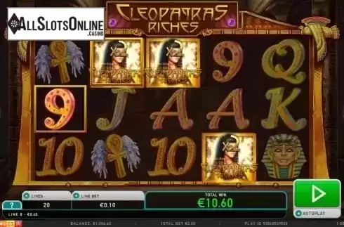 Screen 3. Cleopatras Riches from Leander Games