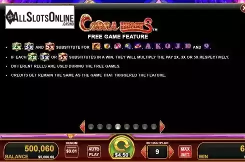 Free Game feature screen 2