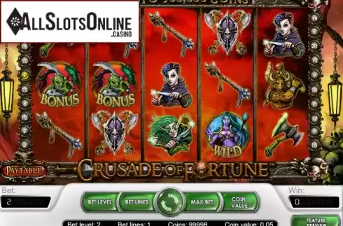 Screen4. Crusade of Fortune from NetEnt