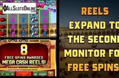 Free spins screen. Dance De Los Toros from Incredible Technologies