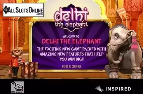 Screen 1. Delhi the Elephant from Inspired Gaming