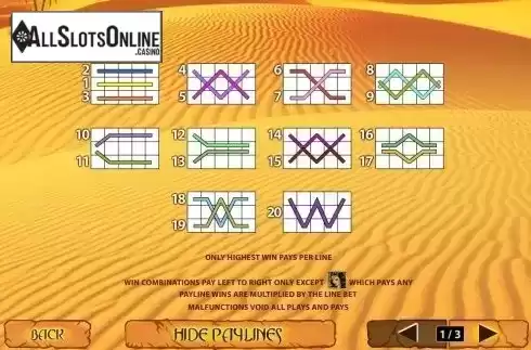 Winlines. Desert Treasure II from Playtech