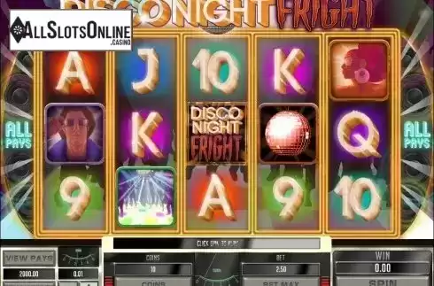 Screen6. Disco Night Fright from Microgaming