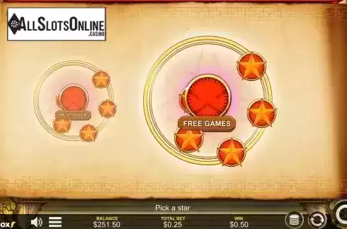 Freee Spins Pick Screen