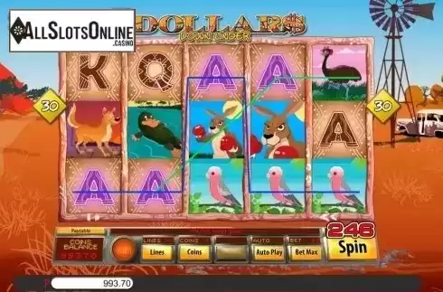 Win Screen 4. Dollars Down Under from Genii
