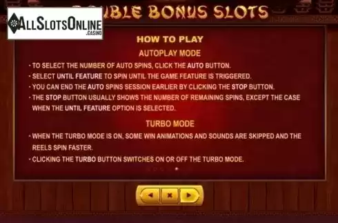 Paytable 5. Double Bonus Slots (Skywind Group) from Skywind Group