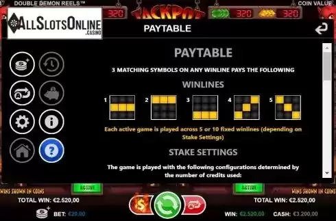 Paylines. Double Demon Reels from Betsson Group