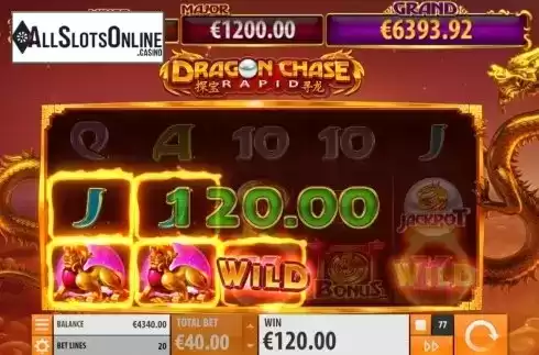Win Screen 3. Dragon Chase Rapid from Quickspin