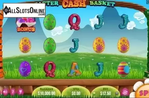 Game Workflow screen. Easter Cash Basket from Pariplay