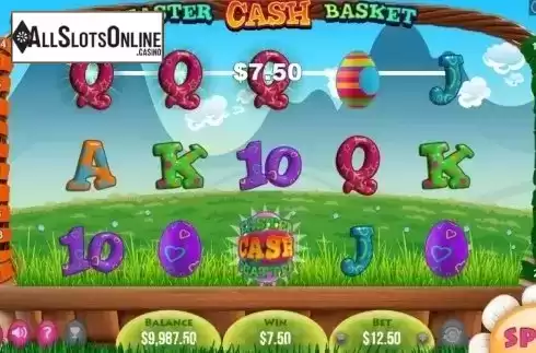 Win Screen. Easter Cash Basket from Pariplay