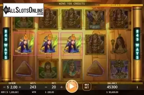 Win Screen 1. Egyptian Mythology from KA Gaming