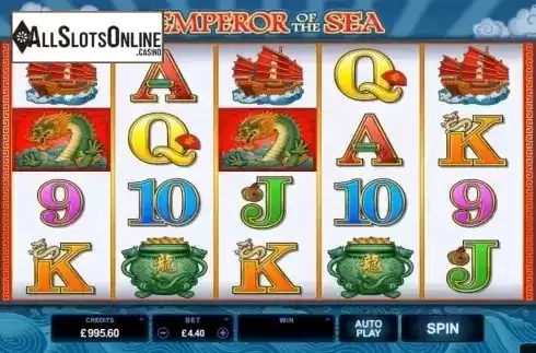 Screen 1. Emperor of the Sea from Microgaming
