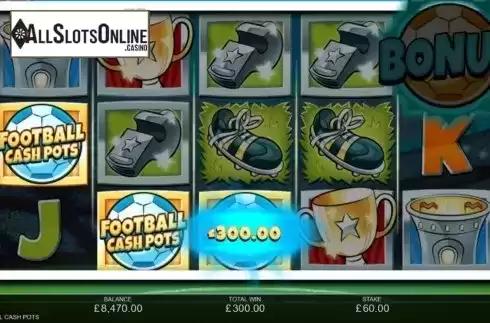 Win Screen 4. Football Cash Pots from Inspired Gaming