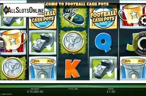Reel Screen. Football Cash Pots from Inspired Gaming