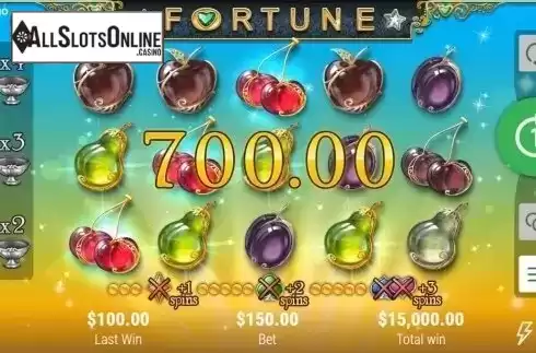 Free spins screen. Fortune Multiplier from Booongo
