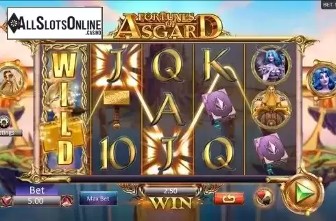 Expanding Sympbols screen. Fortunes of Asgard from Microgaming