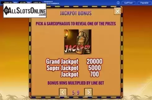 Jackpot Bonus. Fortunes of Egypt from IGT