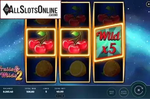 Win Screen 1. Fruits and Wilds 2 from Bally Wulff
