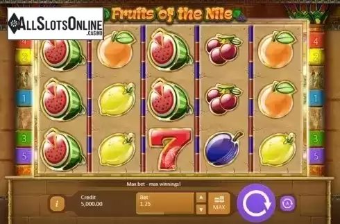 Screen 1. Fruits of the Nile from Playson