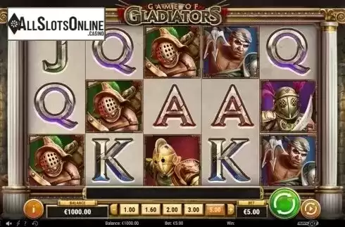 Reel Screen. Game of Gladiators from Play'n Go