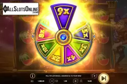 Bonus Wheel Win Screen