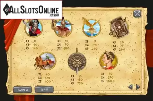 Screen3. Gladiator of Rome from 1X2gaming
