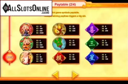 Symbols. God of Fortune (Triple Profits Games) from Triple Profits Games