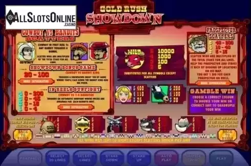 Screen2. Gold Rush Showdown from Ash Gaming