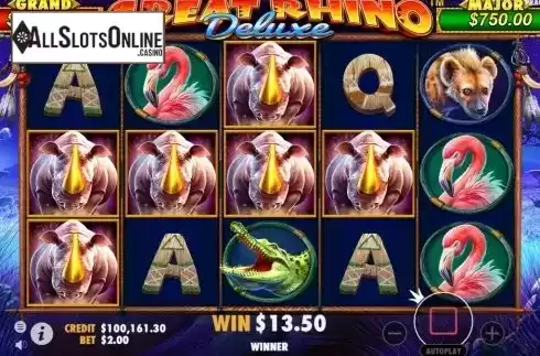 Free Spins 4. Great Rhino Deluxe from Pragmatic Play