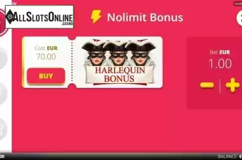 Buy Feature. Harlequin Carnival from Nolimit City