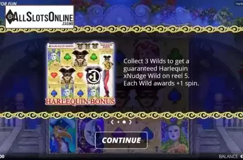 Free Spins 1. Harlequin Carnival from Nolimit City