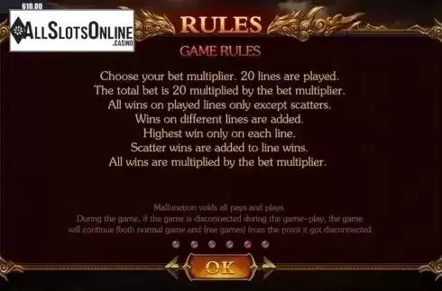 Game Rules. Heroes of the East from Dream Tech