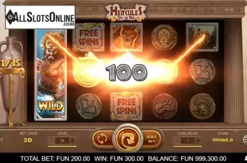 Win Screen 3. Hercules Do or Die from Leap Gaming