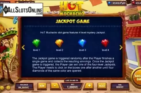 Jackpot Game screen
