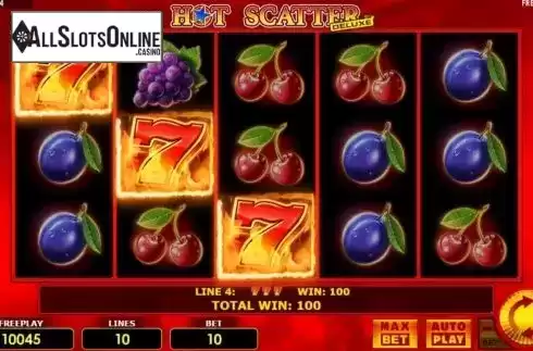 Win Screen 4. Hot Scatter Deluxe from Amatic Industries