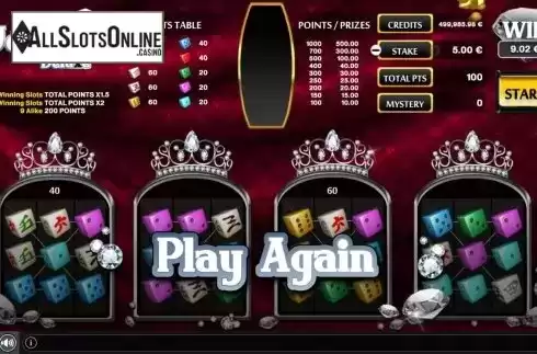 Win Screen. Jewels Dice Deluxe from GAMING1