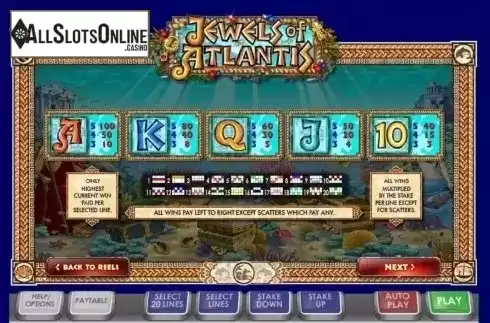 Screen3. Jewels of Atlantis from Ash Gaming