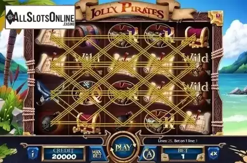 Reels screen. Jolly Roger (X Card) from X Card